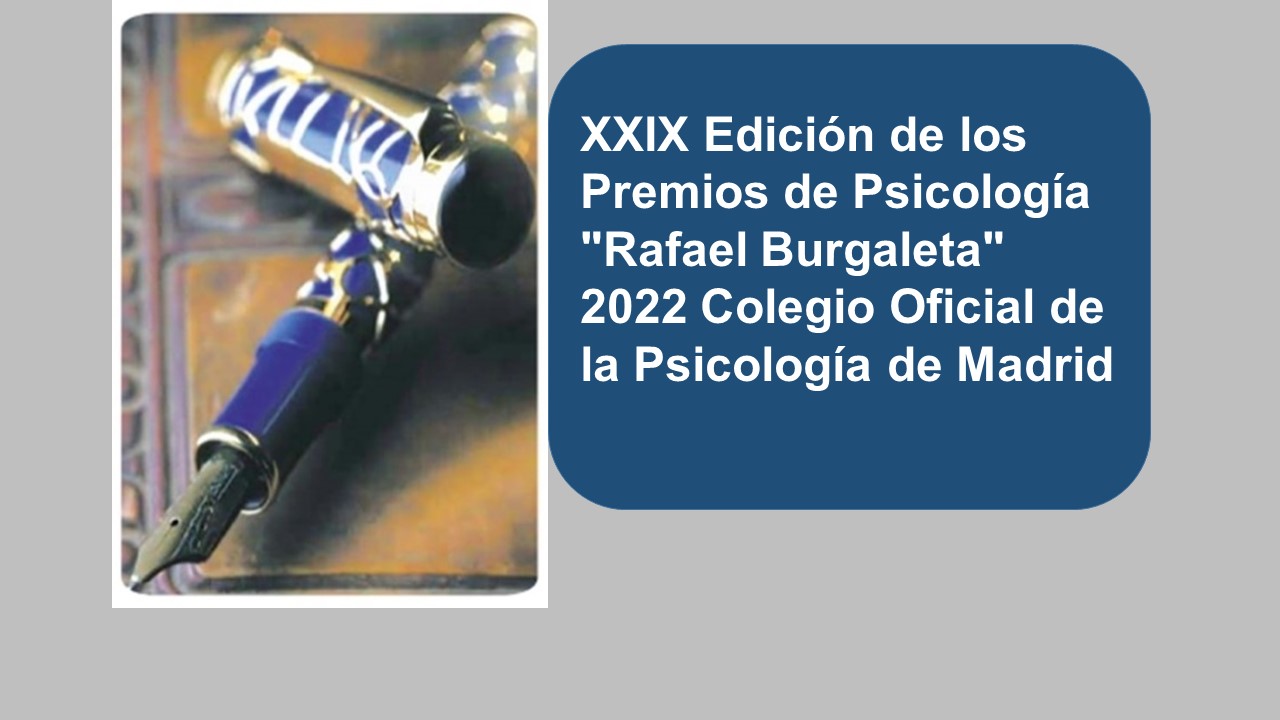 XXIX Edición Premios Psicología Rafael Burgaleta